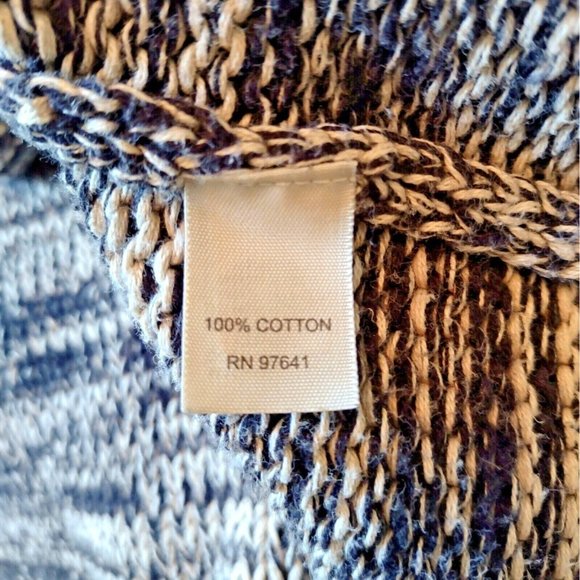 J.Jill Womens Cardigan Sweater Size Petite Large Multicolor Full Zip Cot… - Picture 7 of 7